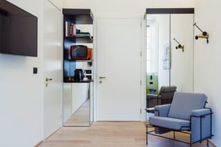 Détail de la chambre Supérieure avec fauteuil, Hôtel Milù