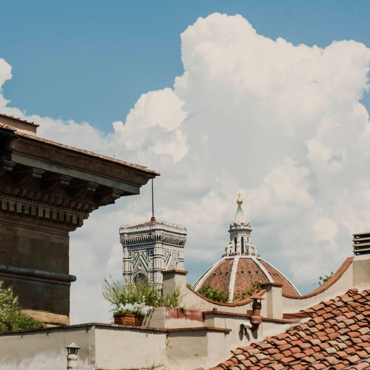 Vista exterior de la cúpula del Duomo